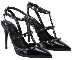 chaussures de luxe escarpins modèle rockstud de valentino